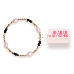 Black Pearl Poppi Bracelet: Petite 6.25 inch
