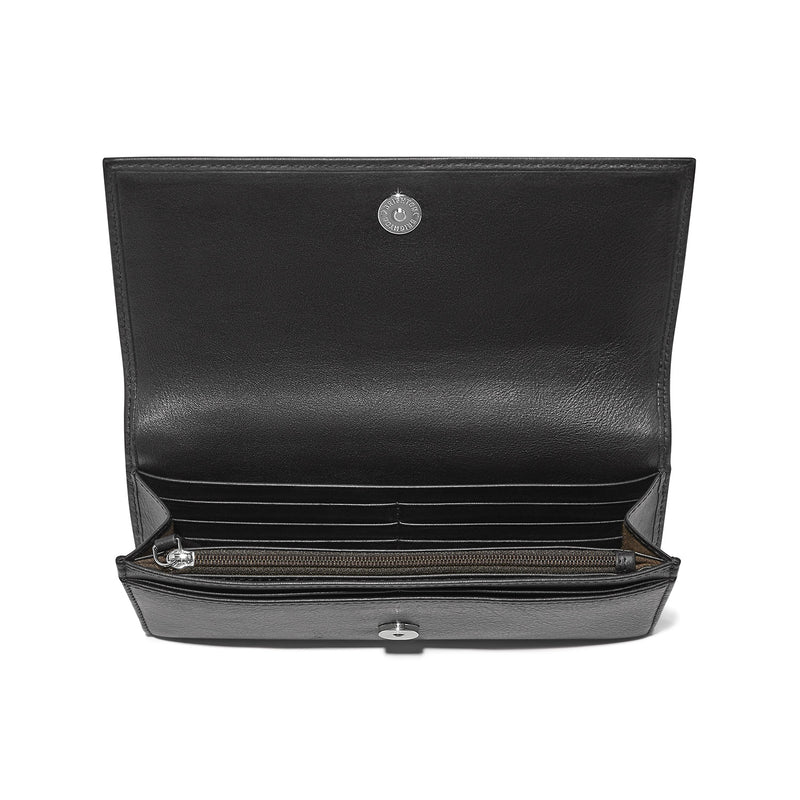 Black Ferrara Via Large Wallet