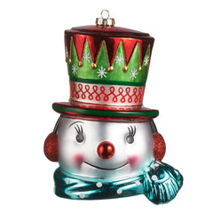 10” merry snowman ornament