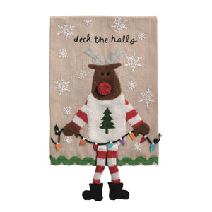 Christmas dangle leg towel