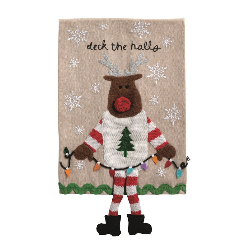 Christmas dangle leg towel