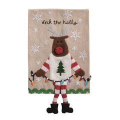 Christmas dangle leg towel