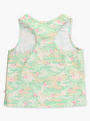 Girls Sage Blossom Camo Active Tank and short set