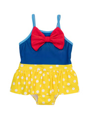 Girls Apple Princess Big Bow Skirted One Piece