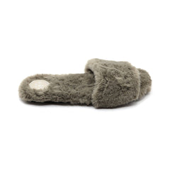 AVERIE - MINK Faux Fur Slide: Mink / 10