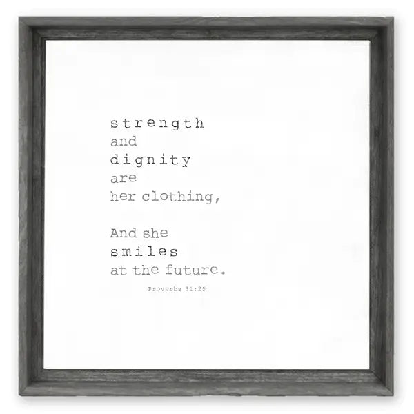 Strength and dignity- Wall art 12X12