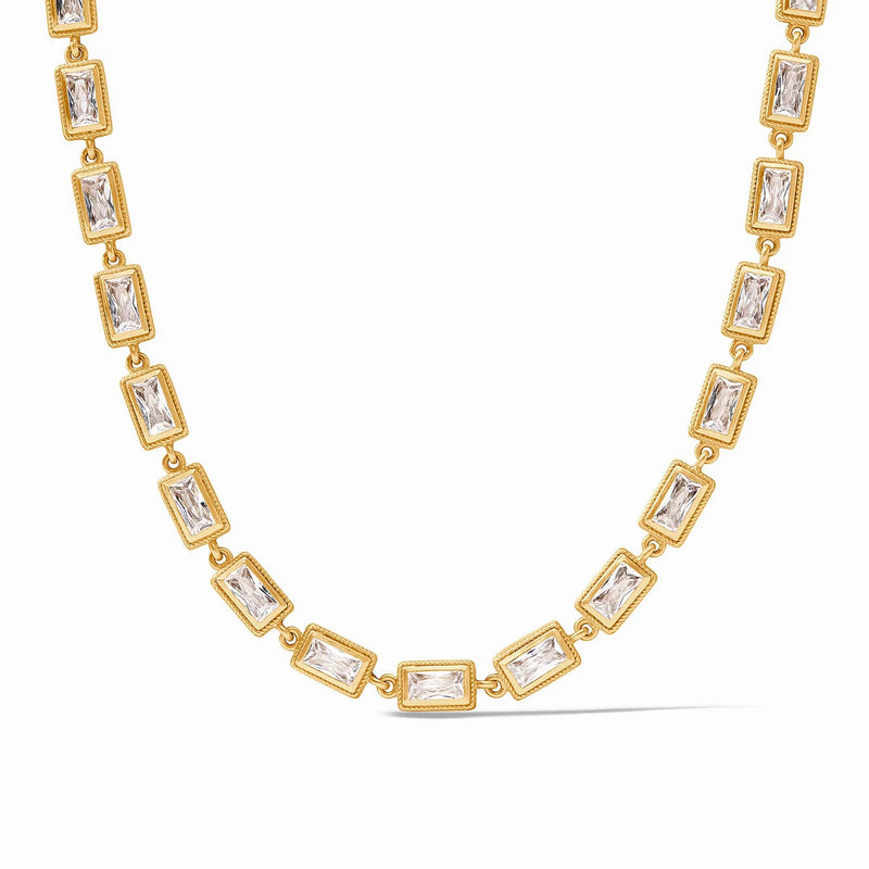 Baguette Tennis Necklace- cubic zirconia