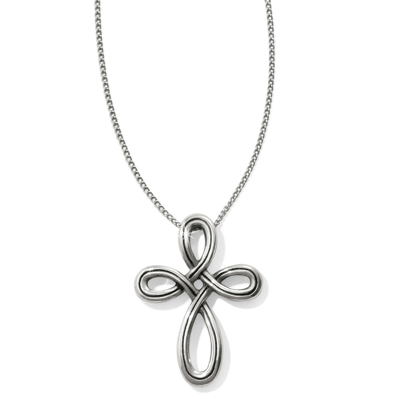 INTERLOCK PETITE CROSS NCKL