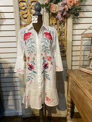 Tiered flounce dress with slip- Talulla