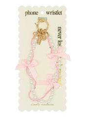 Phone wristlet with bow