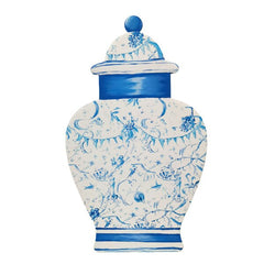 Blue Chinoiserie Jar