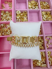Smooth Bubble Initial Custom Word Name Watch Charm