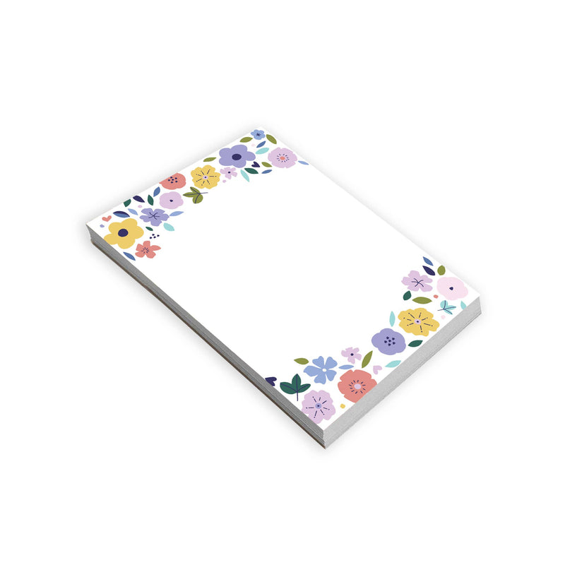 Memo Pad - Sweet Purple Flowers