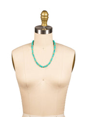 Capri Beaded Tennis Necklace - Blue