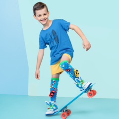 RACING CARS SOCKS: Toddler Age 3 - 5