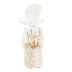 Pearl toothpick holder