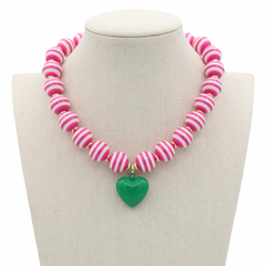 Cabana Stripe Necklace - 4 Colors: Turquoise
