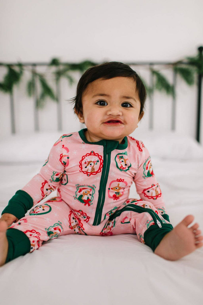 Zippy Bamboo Baby Pajama in Reindeer