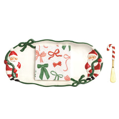 Bow Santa hostess set