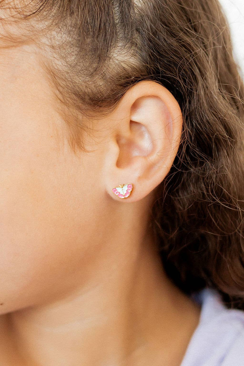 Screwback Stud Earrings - Blakely Butterfly