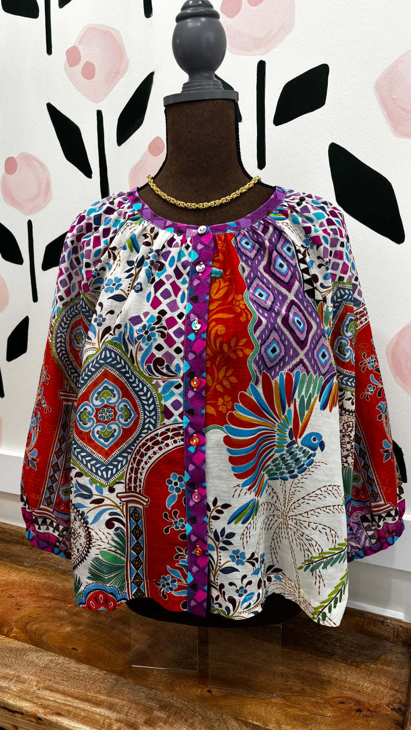 Michaella peasant blouse- Avelar