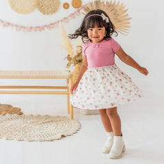 Coquette Rose Tulle Bow Headband -Kids Fall Hair Accessories