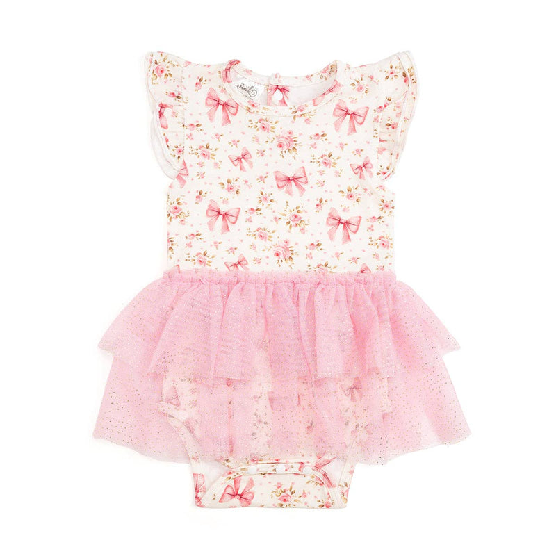 Ditsy Floral Short Sleeve Tutu Bodysuit