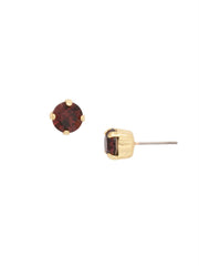 Simple Stud Earrings - EFC99BGMRL: Purple