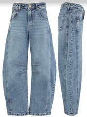 Ashlyn horseshoe Wide leg denim