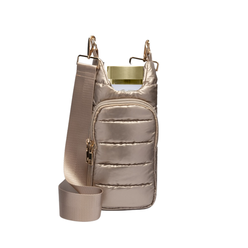 Gold Shiny HydroBag®  with Solid Matching Strap