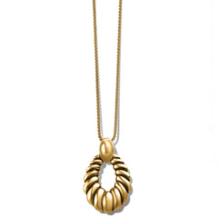 Athena Ferrara scalloped gold necklace