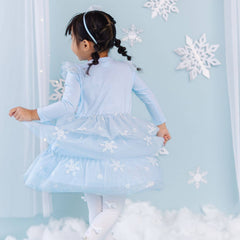 Glitter Snowflake Bow Headband - Kids Hair - Winter