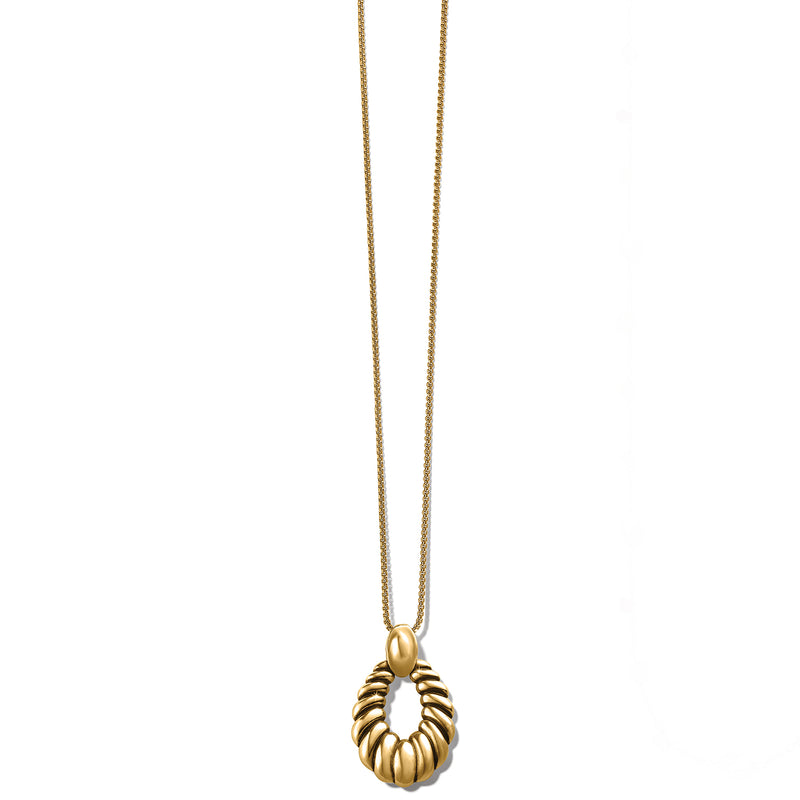 Athena Ferrara scalloped gold necklace