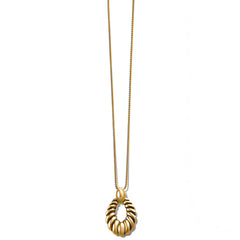Athena Ferrara scalloped gold necklace