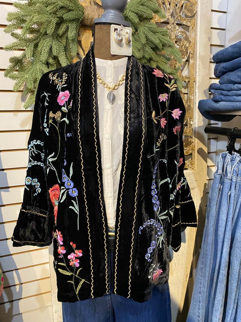 Mayra Relaxed cropped kimono
