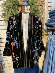 Mayra Relaxed cropped kimono