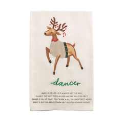 Santas reindeer kitchen towels