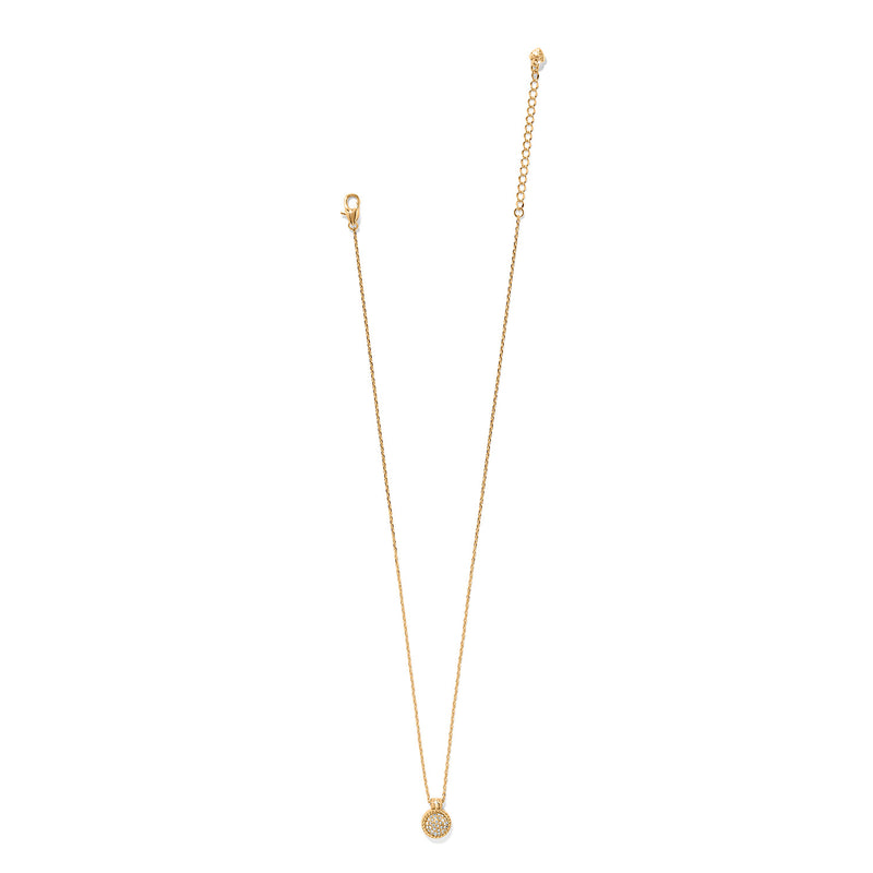 Illumina celeste dome gold necklace