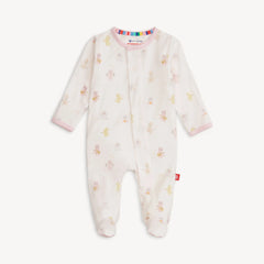 Magnetic Me pink baby beats footie