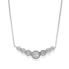 Illumina Celeste Bar silver necklace