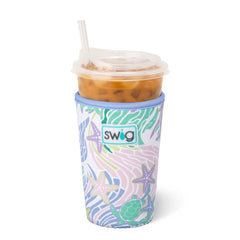 Sea Swirl Iced Cup Coolie (Medium)
