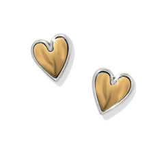 Cascade Heart Post earring
