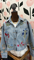 Beatrix cropped denim jacket