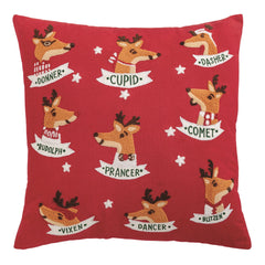 Reindeer name pillow