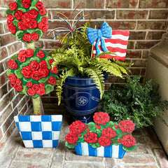 American Flag with bow