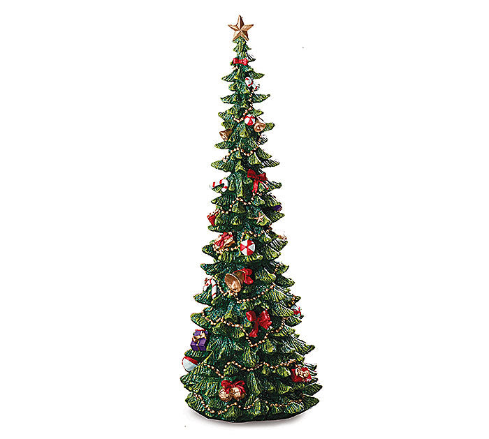 Lg resin decorated christmas tree