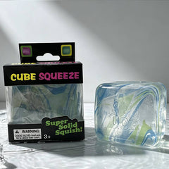 Nice cube ripple stress ball Squishy Toy Stress Relief Toy: Blue