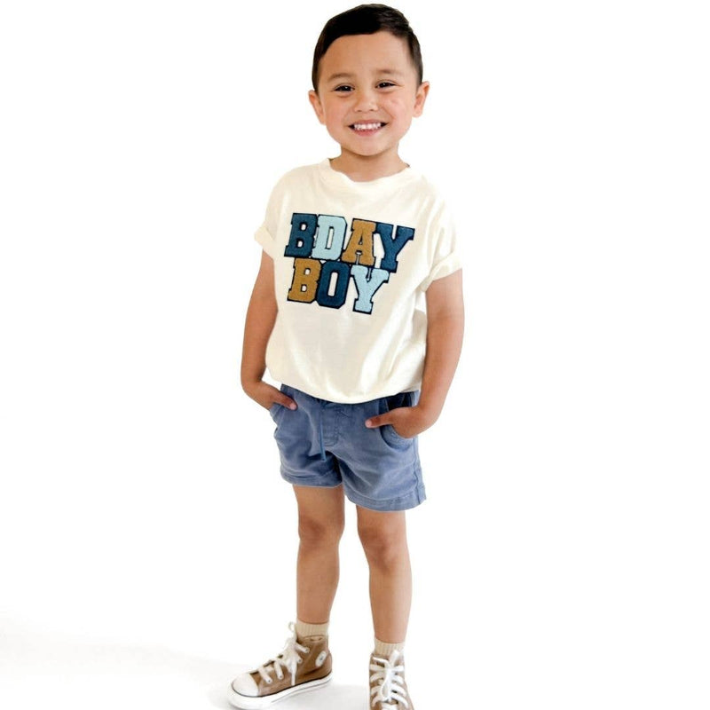 Birthday Boy Patch Short Sleeve T-Shirt