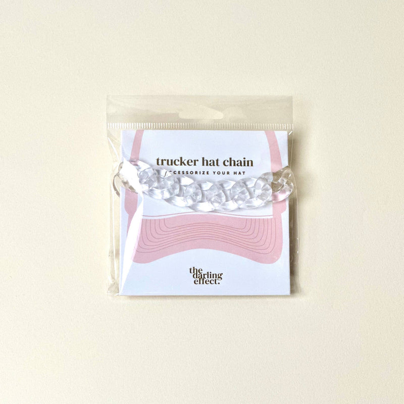 Trucker Hat Chain-Acrylic Clear