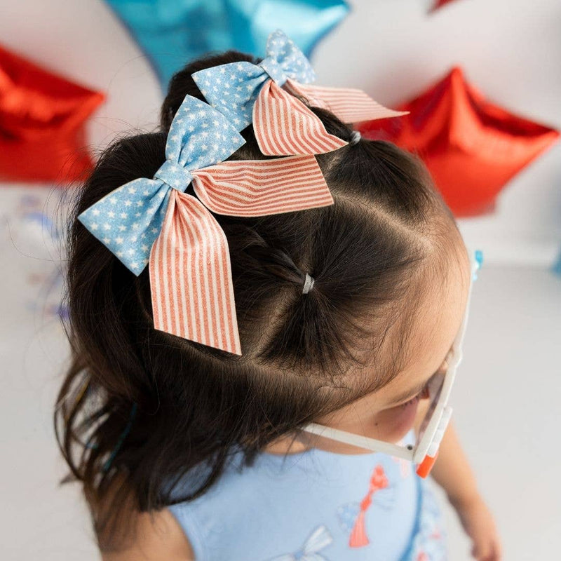 Patriotic Cutie Bow Clip - Hair Clips - 4th of July